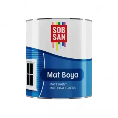 Высококачественная матовая краска SOB SAN Mat Boya 4 кг.